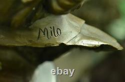 BEETHOVEN 100% Pure Bronze Cast Stone Milo Original Signed Bust Sculpture 12'