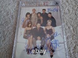 BEVERLY HILLS 90210 Complete Cast Signed 8x10 PHOTO BECKETT COA SLAB withProof