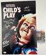 Brad Dourif Ed Gale Edan Gross Signed 12x18 Poster Child's Play Chucky Cast Jsa