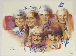BRADY BUNCH LITHOGRAPH! SIGNED BY SIX CAST MEMBERS! 14x11! LIMITED EDITION