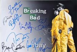 BREAKING BAD CAST SIGNED PHOTO X10 AARON PAUL, BRYAN CRANSTON 11x17 withCOA