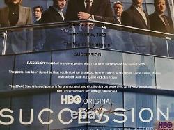 BRIAN COX HBO Cast Signed SUCCESSION 27x40 Original Movie Poster withCOA SNOOK