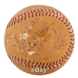 Babe Ruth & Gary Cooper Signed 1942 Lou Gehrig Pride Of The Yankees Cast Ball