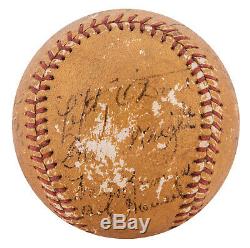 Babe Ruth & Gary Cooper Signed 1942 Lou Gehrig Pride Of The Yankees Cast Ball