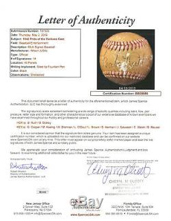 Babe Ruth & Gary Cooper Signed 1942 Lou Gehrig Pride Of The Yankees Cast Ball