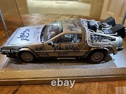 Back to the Future Full Cast Fox Signed DeLorean Celebrity Authentics COA Auto