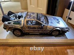 Back to the Future Full Cast Fox Signed DeLorean Celebrity Authentics COA Auto