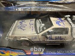 Back to the Future cast signed autographed die cast car