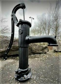 Beautiful Reclaimed Cast Iron Water Pump Original Garden Feature Signed N