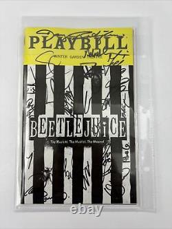 Beetlejuice, Cast Signed, Playbill, August 2019, Winter Garden Theatre