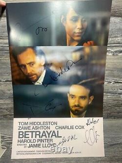 Betrayal @ Bernard Jacobs Theatre, Cast Signed, Broadway Window Card/poster Rare