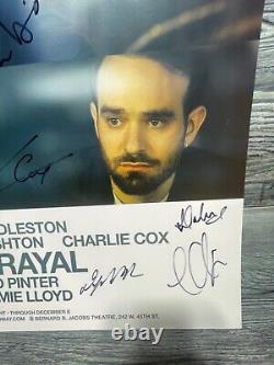 Betrayal @ Bernard Jacobs Theatre, Cast Signed, Broadway Window Card/poster Rare