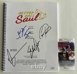 Better Call Saul Cast Signed x4 Chicanery Episode Full Script Autograph JSA COA