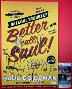 Better Call Saul Cast Signed x8 11x17 Poster Autograph Odenkirk Gilligan JSA COA