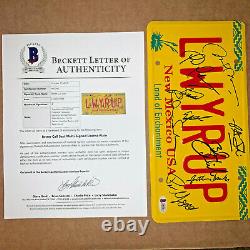 Better Call Saul Signed License Plate Lwyrup By 8 Cast Bob Odenkirk Beckett Coa