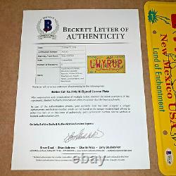 Better Call Saul Signed License Plate Lwyrup By 8 Cast Bob Odenkirk Beckett Coa