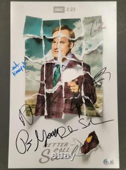 Better Call Saul cast (7) signed 11x17 Poster Photo Seehorn Mando +5 BAS COA