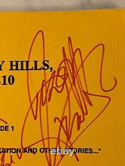 Beverly Hills 90210 Cast Spelling, Garth, Priestley, Ziering signed script