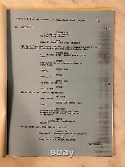 Beverly Hills 90210 Cast Spelling, Garth, Priestley, Ziering signed script