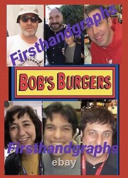 Bob's Burgers Cast Signed Autographed Framed Comicon poster Kids Menu? 16 X 22