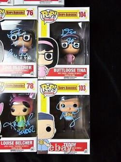 Bob's Burgers Cast Signed Funko Pops H. Jon Benjamin Kristen Schaal Dan Mintz