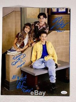 Boy Meets World Cast Signed 11x14 Danielle Fishel Ben Savage Strong With JSA COA