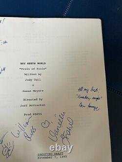 Boy Meets World Train Of Fools TV Show 1995 Script Autographed By Cast Fishel