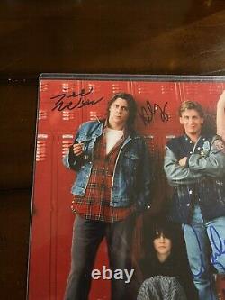 Breakfast Club Full Cast Signed 11x14 BAS & Official Pix Certified All 5 Signed