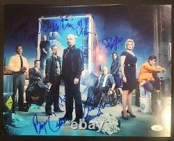 Breaking Bad Cast Signed 11x14 Cranston Paul Norris Esposito +4 Rare JSA YY55360