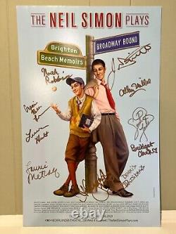Brighton Beach Memories/Broadway Bound Cast Signed Poster Window Card Neil Simon