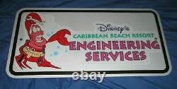 CARIBBEAN BEACN RESORT Disney Original Cast Member PropEngineering Parking Sign