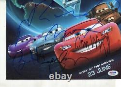 CARS 2 signed 11x14 cast photo by 8 incl Wilson, Hunt, Paisley, Montegna. PSA