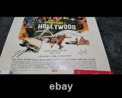 CAST SIGNED ONCE UPON TIME IN HOLLYWOOD 27x40 POSTER Robbie, Tarantino, DiCaprio