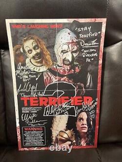 CAST SIGNED Terrifier 2 11x17 Poster PLEASE READ