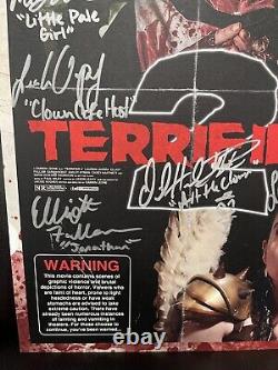 CAST SIGNED Terrifier 2 11x17 Poster PLEASE READ