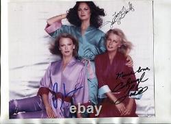 CHARLIE'S ANGELS signed 8x10 cast photo Cheryl Ladd, Shelly Hack, Jaclyn Smith