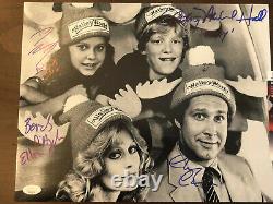 CHEVY CHASE D'ANGELO Hall Baron Cast Signed VACATION 11x14 Photo JSA # GG13922