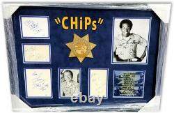 CHiPs Cast Signed Autographed Framed Photo Collage Estrada Wilcox Pine JSA