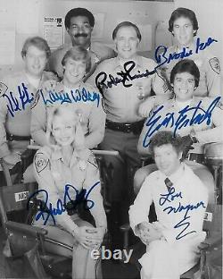 CHiPs cast of 7 Original Autographed 8X10 photo