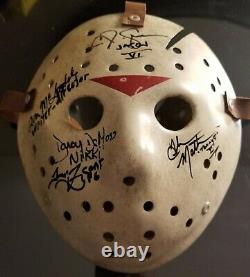 CJ Graham Cast Signed Jason Mask Friday the 13th Part 6 Darcy, Thom, Tom. Tommy
