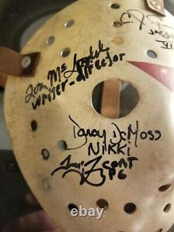 CJ Graham Cast Signed Jason Mask Friday the 13th Part 6 Darcy, Thom, Tom. Tommy