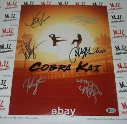 COBRA KAI CAST SIGNED AUTOGRAPHED 11x14 PHOTO BAS COA Y33240 macchio zabka xolo