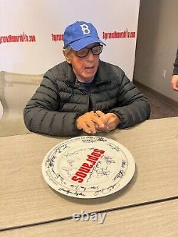 COMPLETE Main Cast signed Gandolfini The Sopranos Make-A-Wish Logo Plate 1of1