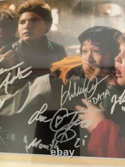 COREY FELDMAN JEFF COHEN + GOONIES CAST CUSTOM FRAMED 16x16 PHOTO SIGNED JSA COA