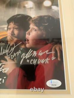 COREY FELDMAN JEFF COHEN + GOONIES CAST CUSTOM FRAMED 16x16 PHOTO SIGNED JSA COA