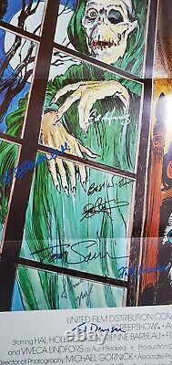 CREEPSHOW original theater poster SIGNED BY CAST with 13 AUTOGRAPHED SIGNATURES