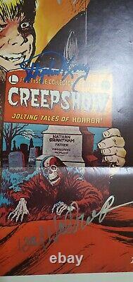 CREEPSHOW original theater poster SIGNED BY CAST with 13 AUTOGRAPHED SIGNATURES