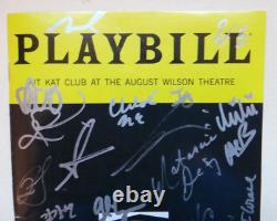 Cabaret Cast Signed Opening Night Playbill 2024 Eddie Redmayne Gayle Rankin