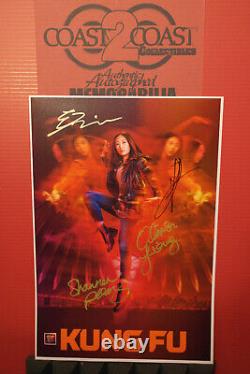 Cast Autographed Poster Kung Fu Ludi Lin, Olivia Liang 13x19 + COA