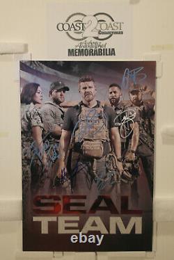 Cast Autographed Poster Seal Team David Boreanaz 13x19 + COA